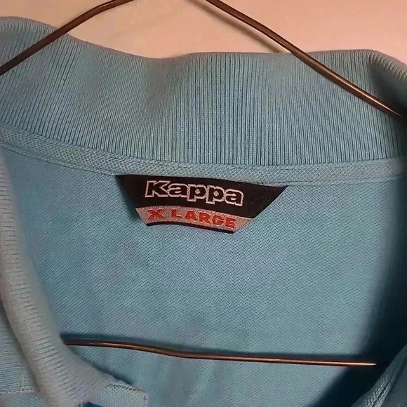 Kappa Polo Shirt Adult Extra Large Blue Purple Soccer Casual Rugby Mens - Picture 2 of 7